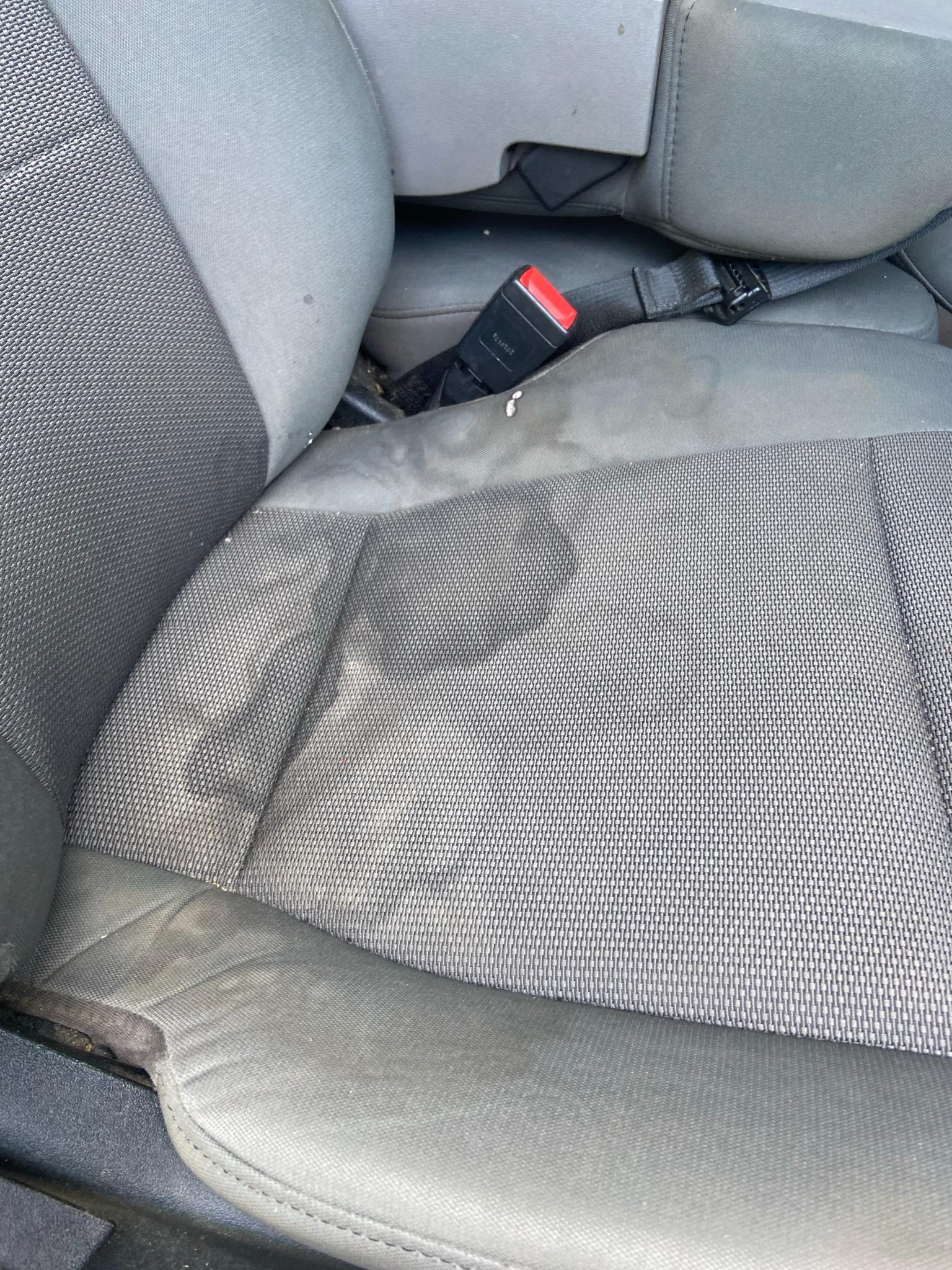 Before — Seat stain removal